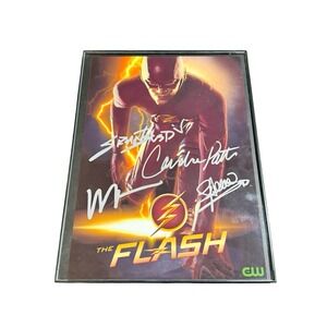 The Flash CW TV Series Cast Signed Autographed 8.5x11 Framed Photo Grant Gustin